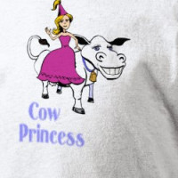 cow princess toddler color sleeve T-shirt