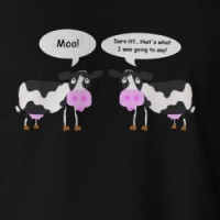 Two Cows Joke T-Shirt T-shirt